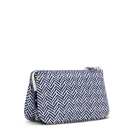 Sacs Kipling Creativity Large Printed Pouch Bleu Blanche | FR 1122ZU